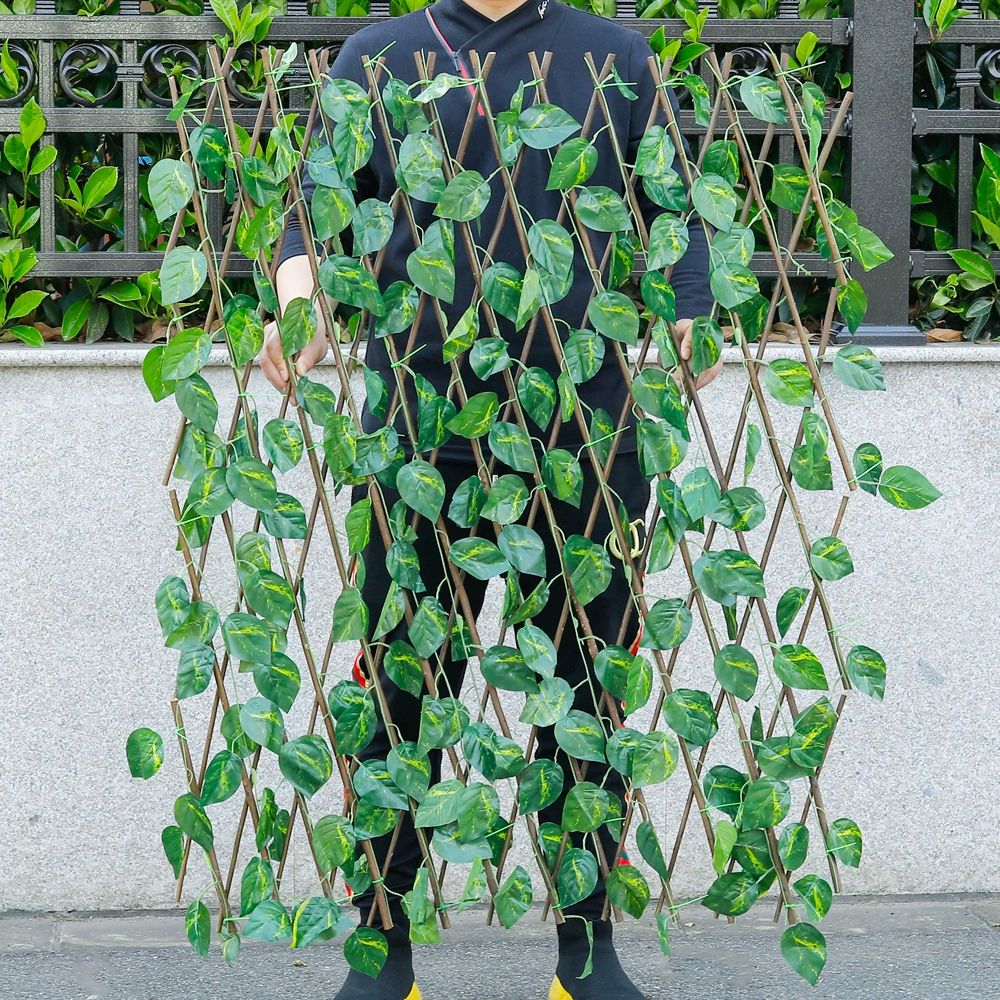 Моделирование Телескопический забор ротанга забор двор пластиковый забор защита Открытый антикоррозионный деревянный забор