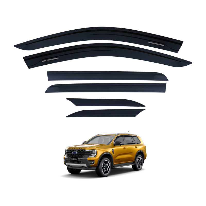 TXR es adecuado para Ford, ventana de protección de lluvia, cejas de lluvia, Ford Everest Window Deflectors image 4