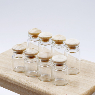 1:12Dollhouse Doll House Mini Glass Jar Pocket Toy Scene Props
