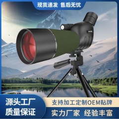 厂家批发25-75x60弯角观鸟镜高清高倍户外微光夜视单筒望远镜变倍