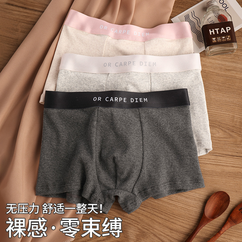 Ropa interior de hombre, pantalones bóxers antibacterianos de algodón puro, pantalones cortos bóxer para jóvenes transpirables deportivos para niños de verano, bragas para la cabeza