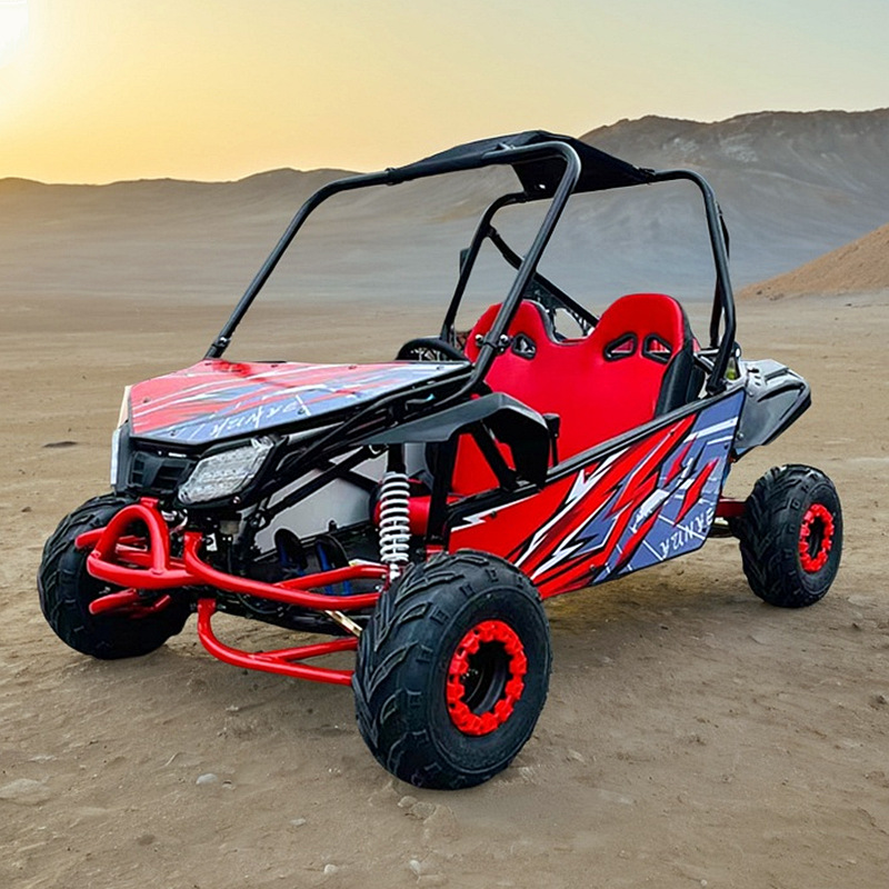 circuito de kart eléctrico de montaña motocicleta de cuatro ruedas campo de competición drifting beach car bicicletas de montaña de dos asientos