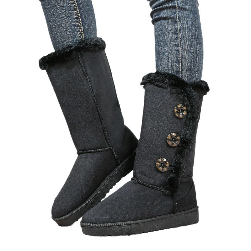 Зимние высокие удобные утеплённые ботинки, европейский стиль