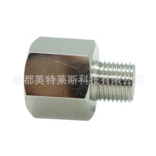 黄铜镀镍转接头M10 x 1公制外 转 1/4 NPT内 压力表转换接头