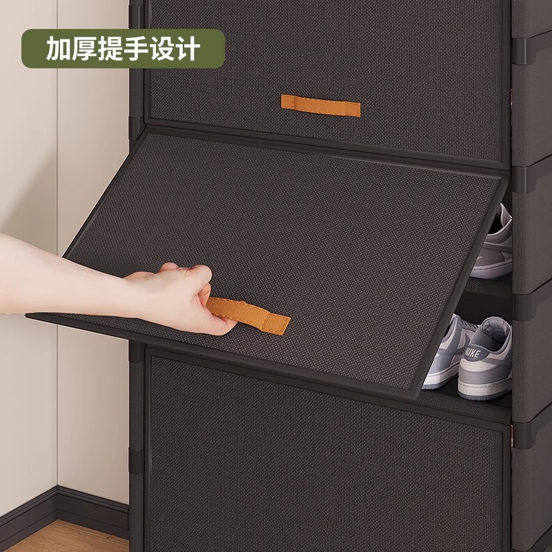 gabinete de zapatos a prueba de polvo dormitorio doméstico de gran capacidad estante de zapatos de alquiler gabinete de almacenamiento de zapatos almacenamiento de ahorro de espacio multicapa