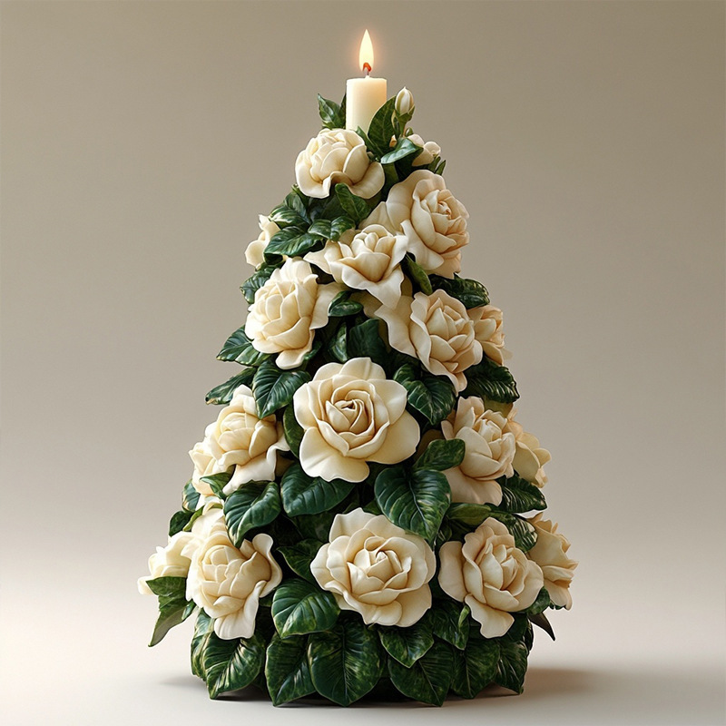 Sanxin クリスマスツリーアロマキャンドルシリコンモールドクリスマス DIY ディフューザー石膏研削ツールクロスボーダー供給|undefined