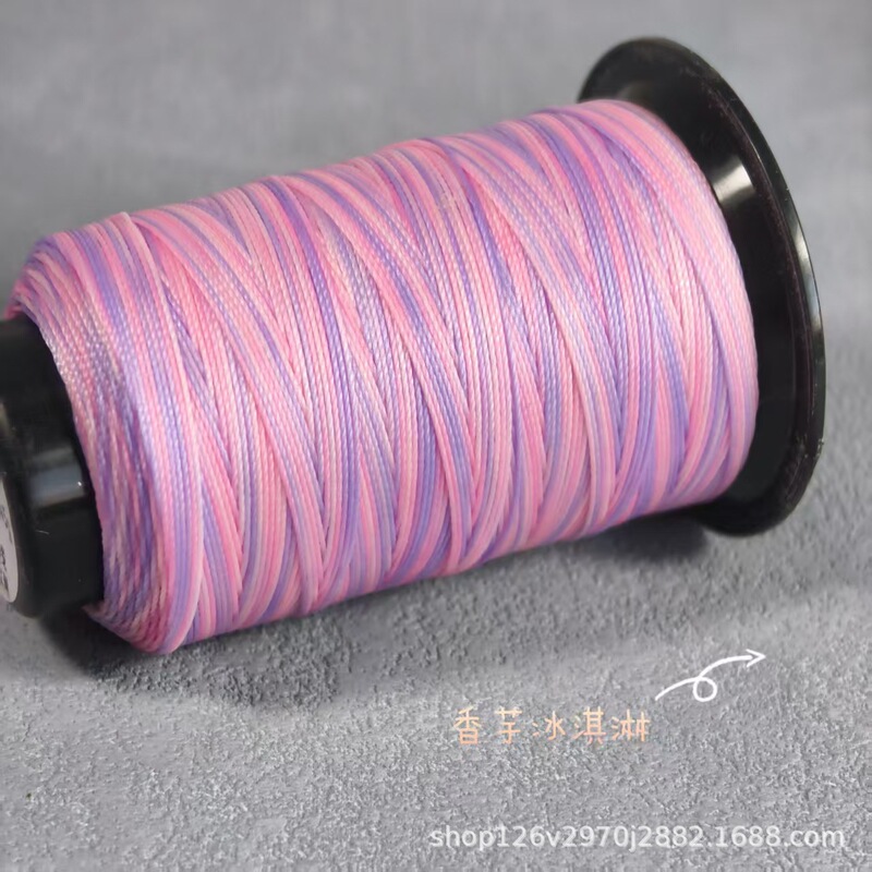 6股段染蜡线纯色圆蜡线手工编织diy手绳耐磨线材一卷约200米|undefined