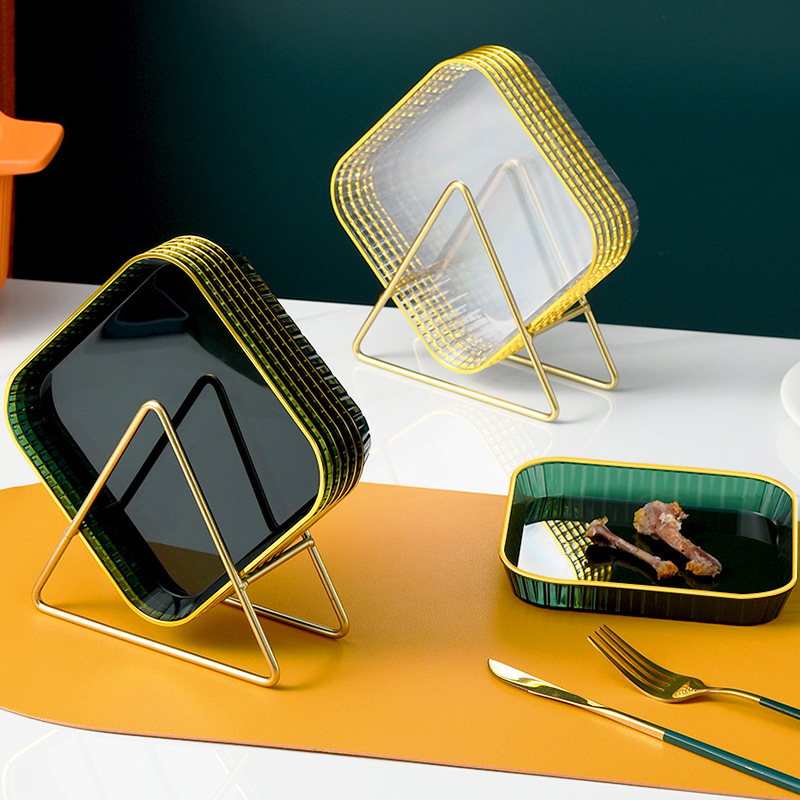 吐骨頭碟家用骨碟餐桌魚刺垃圾盤塑料水果零食盤點心小碟子乾果盤