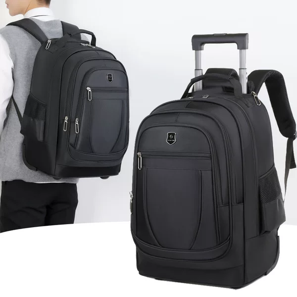 Foreign Trade New Oxford Cloth Backpack Men's and Women's Business Computer Backpack Pull Rod Junior Senior high school Student Travel Bag
