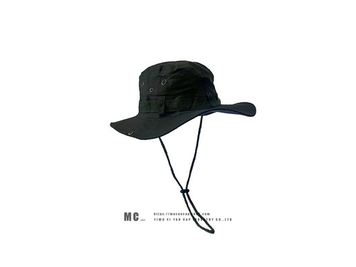 Japanese Style Trendy Brand Drawstring Fisherman Hats Men and Women Summer Ventilation Sun Protection Outdoor Hiking Fishing Hat Western Cowboy Hats 
