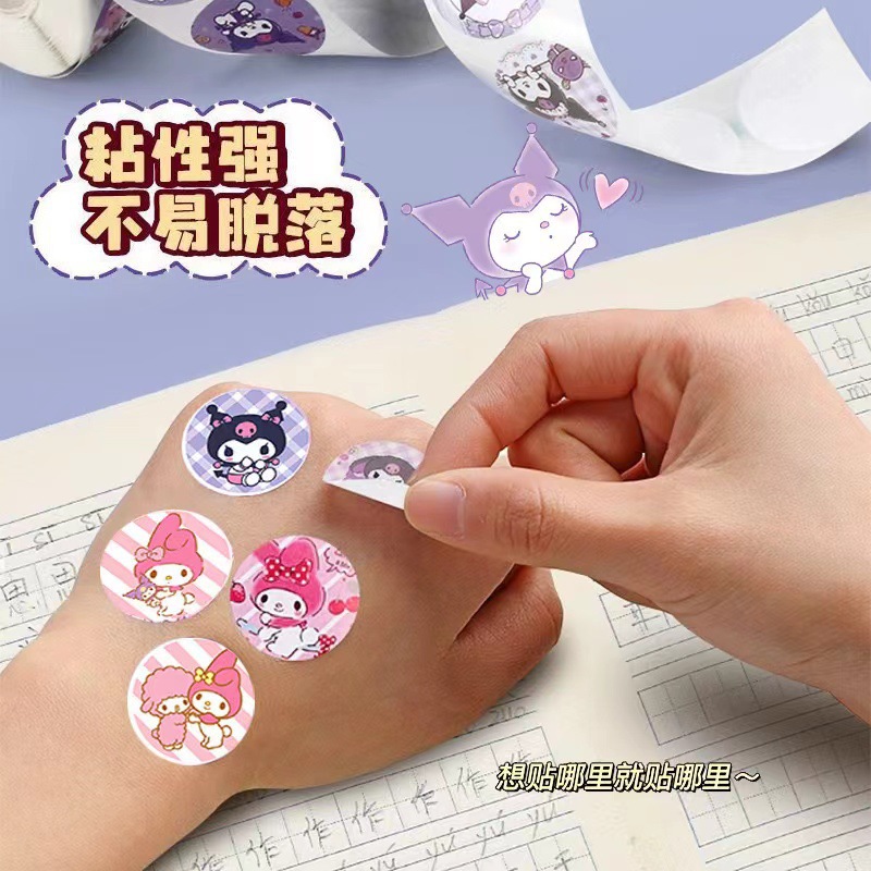 Kolomi niñas pegatinas de jardín de infantes recompensa elogiar pegatinas adorables pegatinas de sello adhesivo