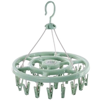 防风晾衣架塑料12夹子衣架儿童袜子架婴儿晾衣夹家用内衣晾晒架子