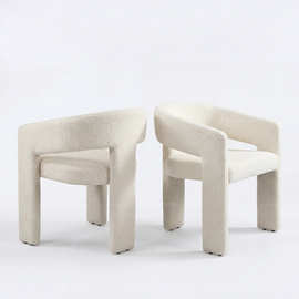 贝壳餐椅现代简约设计师酒店餐厅椅子靠背椅白色椅子dining chair