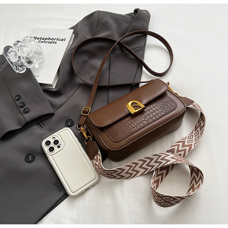 Women's Crossbody Bag Crocodile Pattern Shoulder Bag For Autumn_voghion.com
