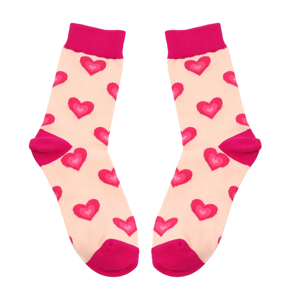60g Weight Socks Classification Socks Lingerie Type Cotton Fabric Type Stretchy Elasticity A Pair Quantity Daily Occasion Comfort Function Valentine'S Day Festival Lips, Heart Shape Pattern All Seasons Season Unisex Gender Simple Style Style Simple Style Unisex Lips Heart Shape Cotton Crew Socks A Pair 19