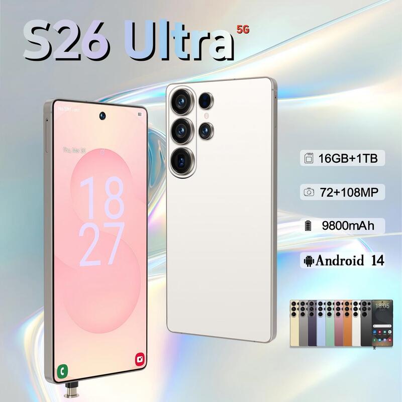 Cross-Border Hot-Selling S26 Ultra Android 6.9inch Large-Screen Brand New 5g Smartphone Source Factory Wholesale Price Cross-Border Hot-Selling S26 Ultra Android 6.9inch Large-Screen Brand New 5g Smartphone Source Factory Wholesale Price