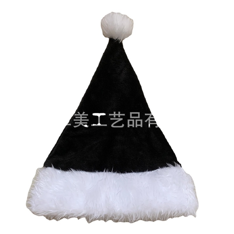 現物30*45cm純色のぬいぐるみがクリスマス帽をつないでいる子供の大人の祝日パーティー帽は多色で選択できる|undefined
