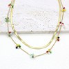 Trend necklace, enamel, chain stainless steel, jewelry, 2023 collection