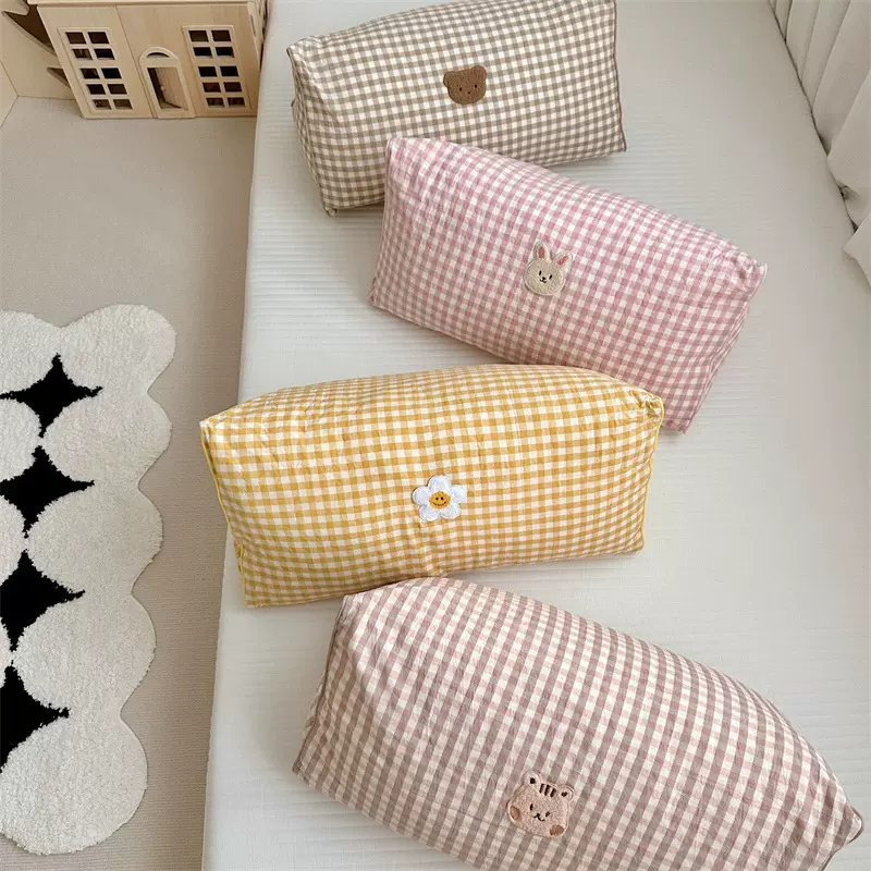 ins风简约小清新床头靠背沙发卧室办公室腰靠宝宝床围抱枕可拆洗