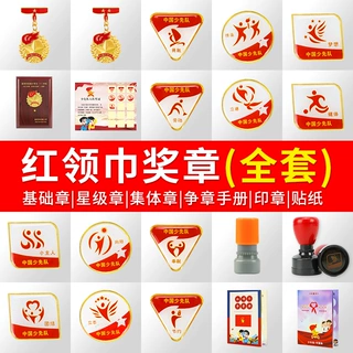 定制少先队一星章可刻字红领巾奖章基础章印章集体章小学勋章套装