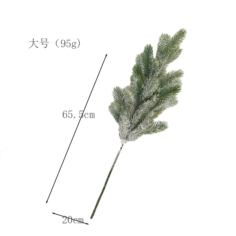 Navidad remojo de floquete de nieve simulación de hojas de PE decoración de Navidad falsa plantación verde de vinas escenario de diseño props