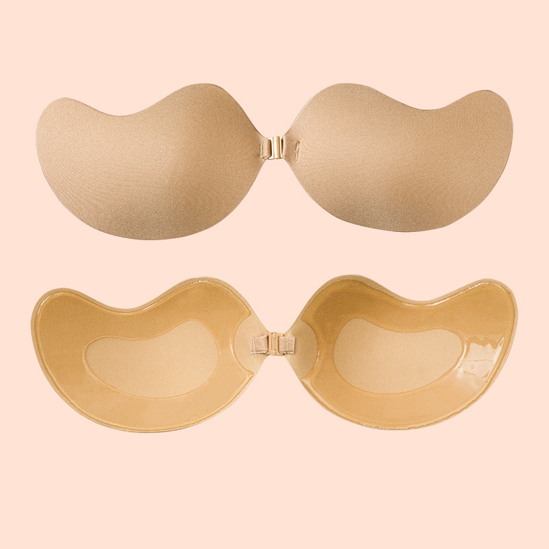 Vestido de novia femenino delgado y transpirable con silicona invisible pecho grande pecho pequeño no se puede juntar vestido de honda esponja parche de pecho de mango