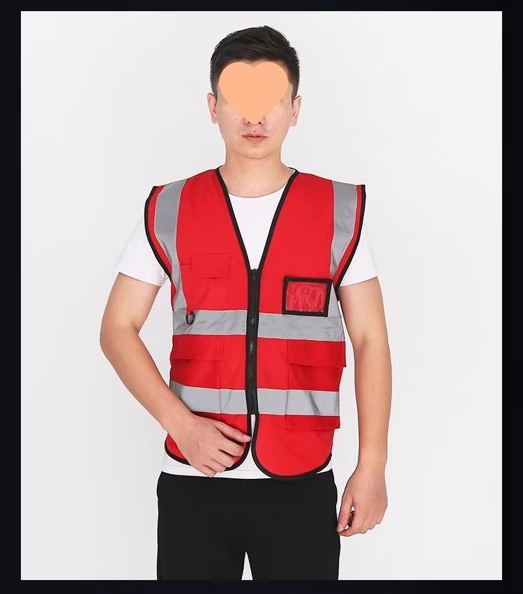 Jiahou net ventilación de la noche de ciclismo chaleco reflectante chaleco reflector multi-bolsillo construcción sanitario arquitectura ropa reflectante