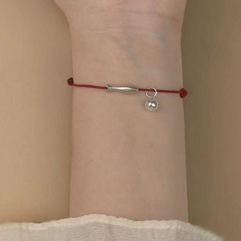 New Chinese-style Good Luck Koi Woven Rope Bracelet Women's Antique Personalized Simple Bracelet Niche Vintage All-match Trendy Bracelet