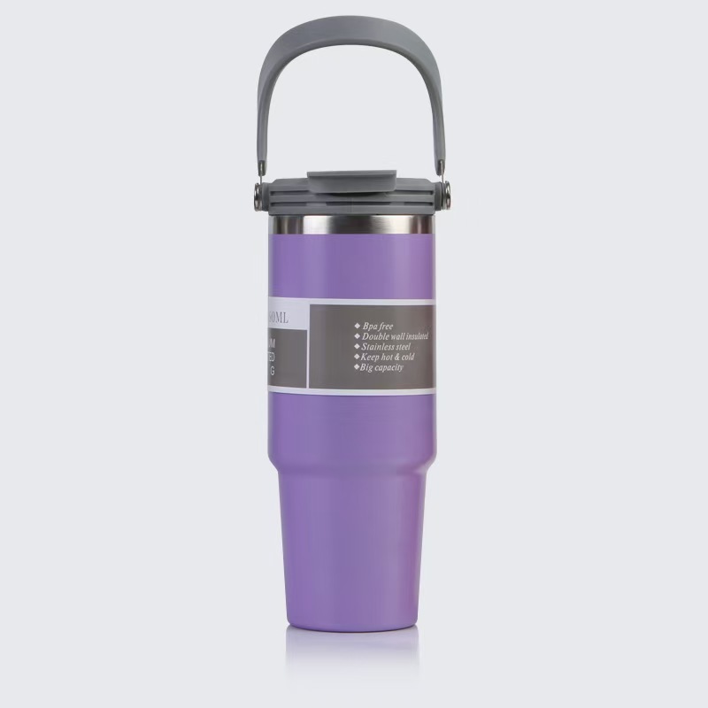 Taza de coche portátil de bebida simple/doble americana Taza de vacío de acero inoxidable Taza de hielo portátil para coche al aire libre Nuevo
