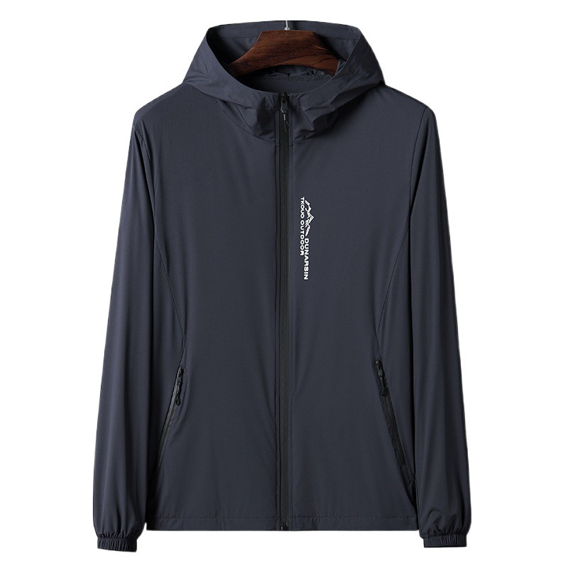 Ropa de protección solar al aire libre para hombres y mujeres, ropa de piel de verano ultra delgada, ropa de protección solar transpirable para hombres, playa de bicicleta, abrigo de viento