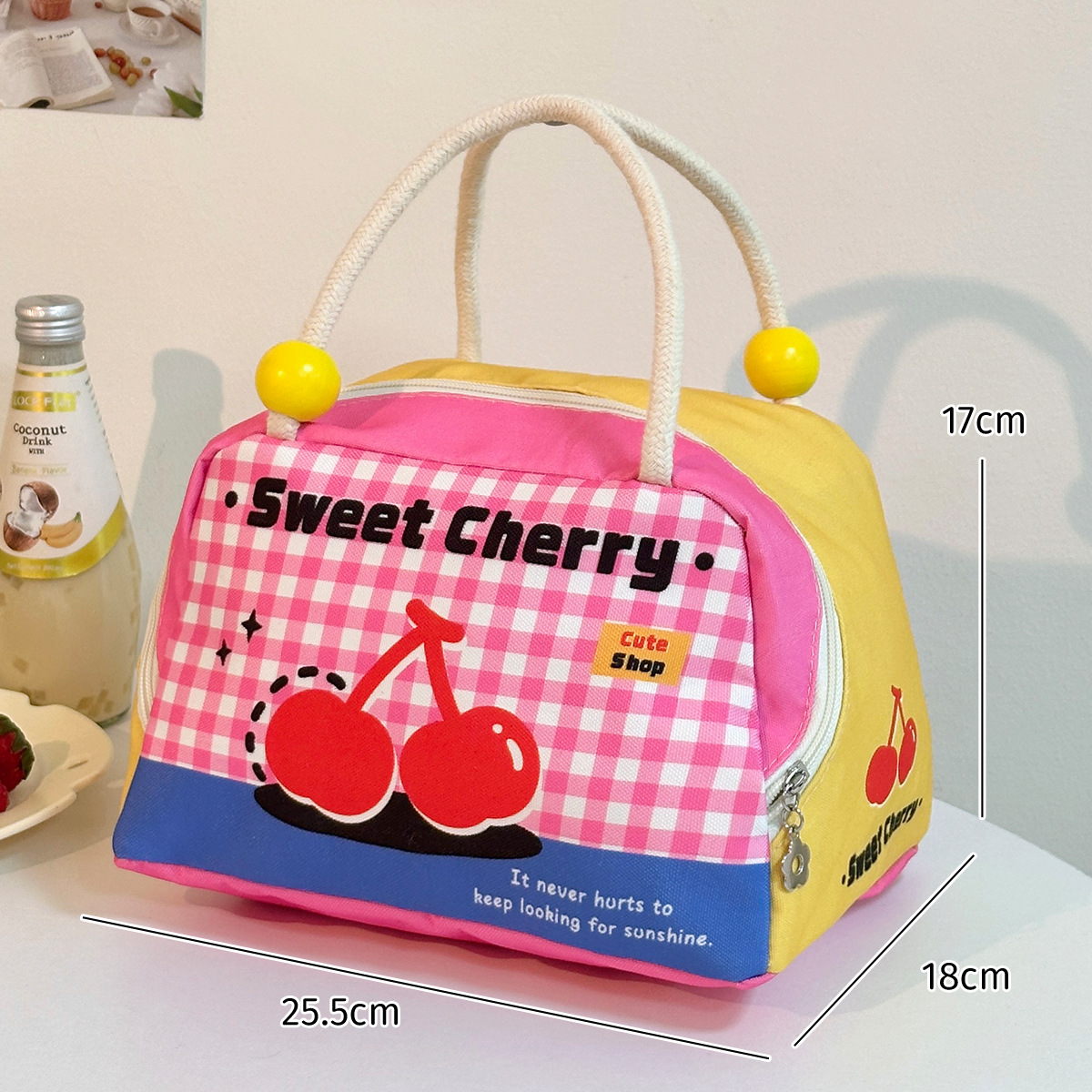 bolsa de almuerzo de alto valor facial encantadora bolsa de almuerzo de aluminio de aluminio portátil bolsa de almuerzo de gran capacidad portátil