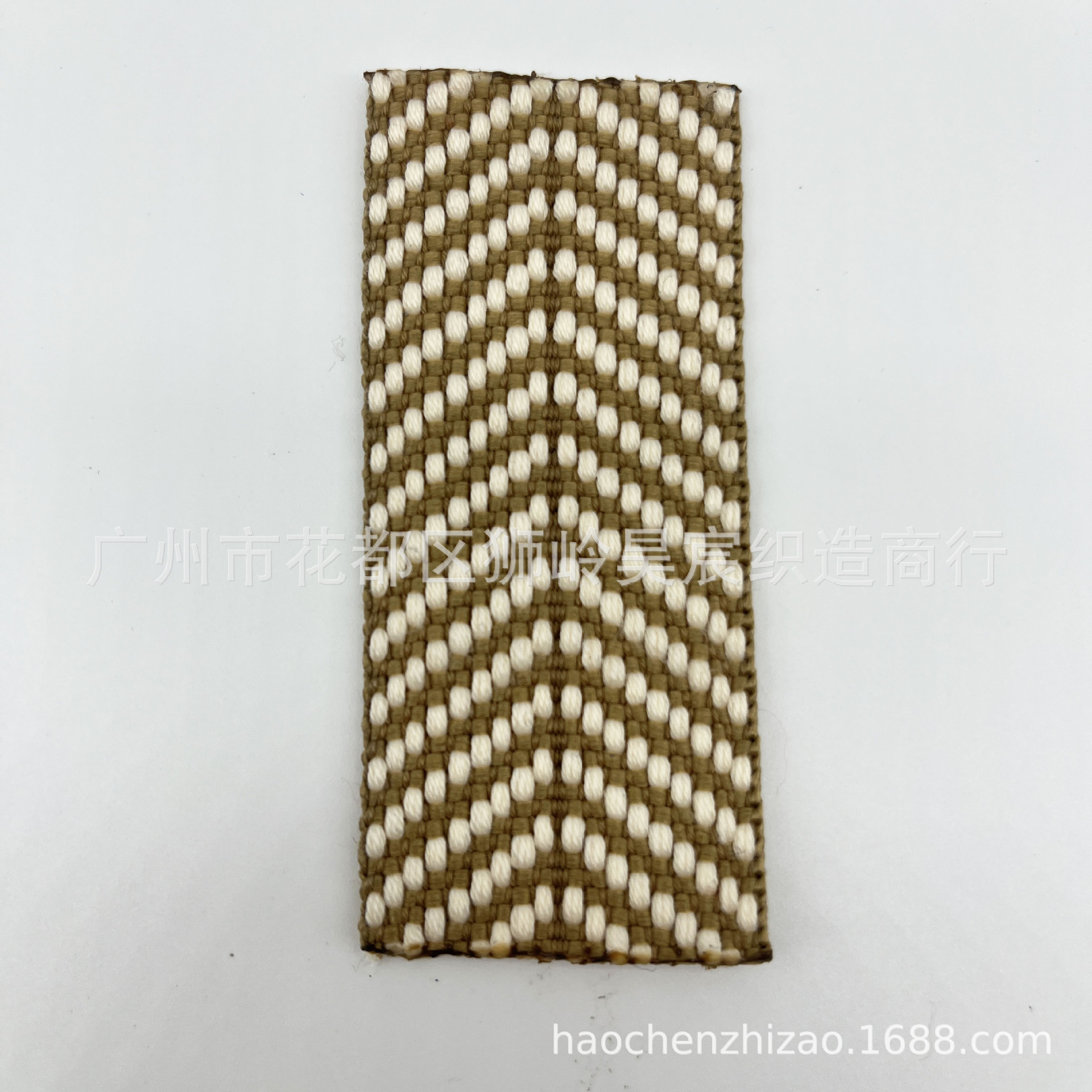 Spot poliéster algodón imitación poliéster poliéster V punto jacquard color contraste algodón cinturón de lona bolso de hombro cinturón de mano cinturón de cuero