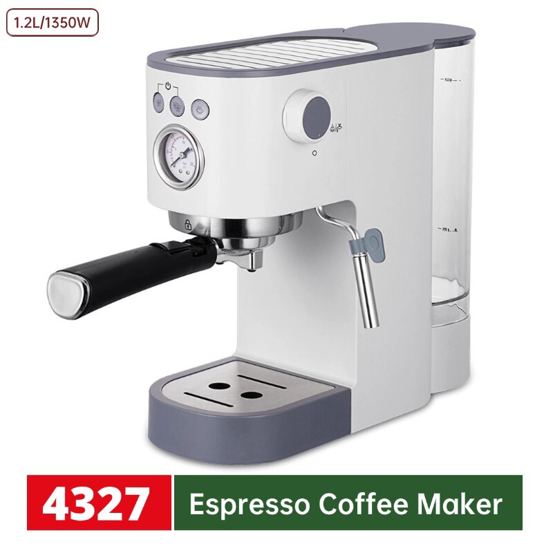 1350W Cross-Border 1.2 Liter Water Tank 15Bar Steam Extraction Grease Pump High Pressure Espresso Machine 1350W Cross-Border 1.2 Liter Water Tank 15Bar Steam Extraction Grease Pump High Pressure Espresso Machine