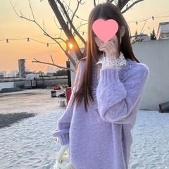 温柔风浪漫紫色立体花朵针织衫毛衣纯欲风蕾丝打底内搭显瘦两件套