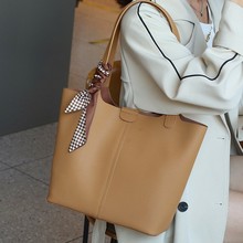 真皮女包单肩包2025新款头层牛皮水桶包手提包时尚百搭通勤托特包