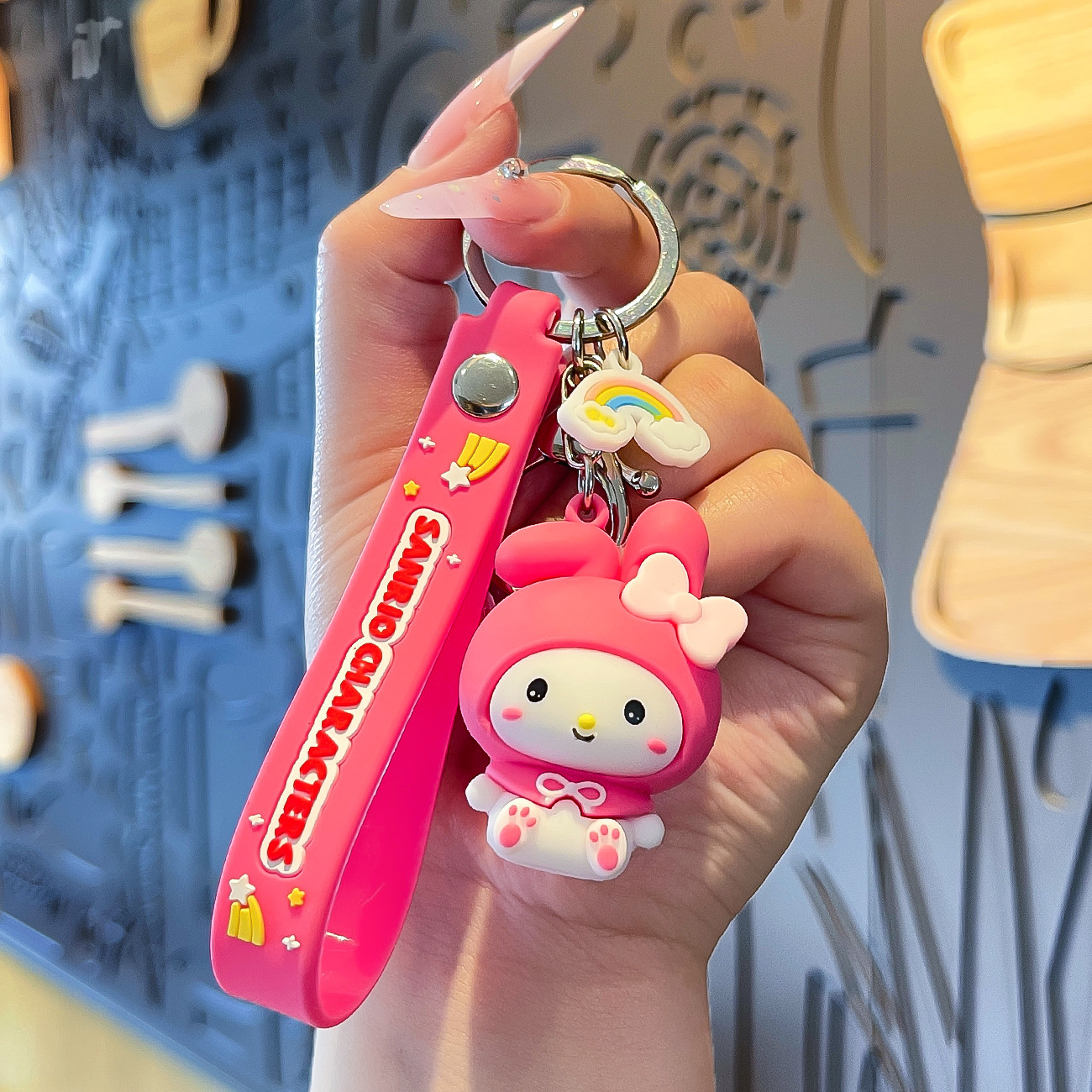 Venta directa de fábrica llavero colgante pequeño muñeca tridimensional llavero de coche mochila escolar colgante puesto al por mayor productos pequeños