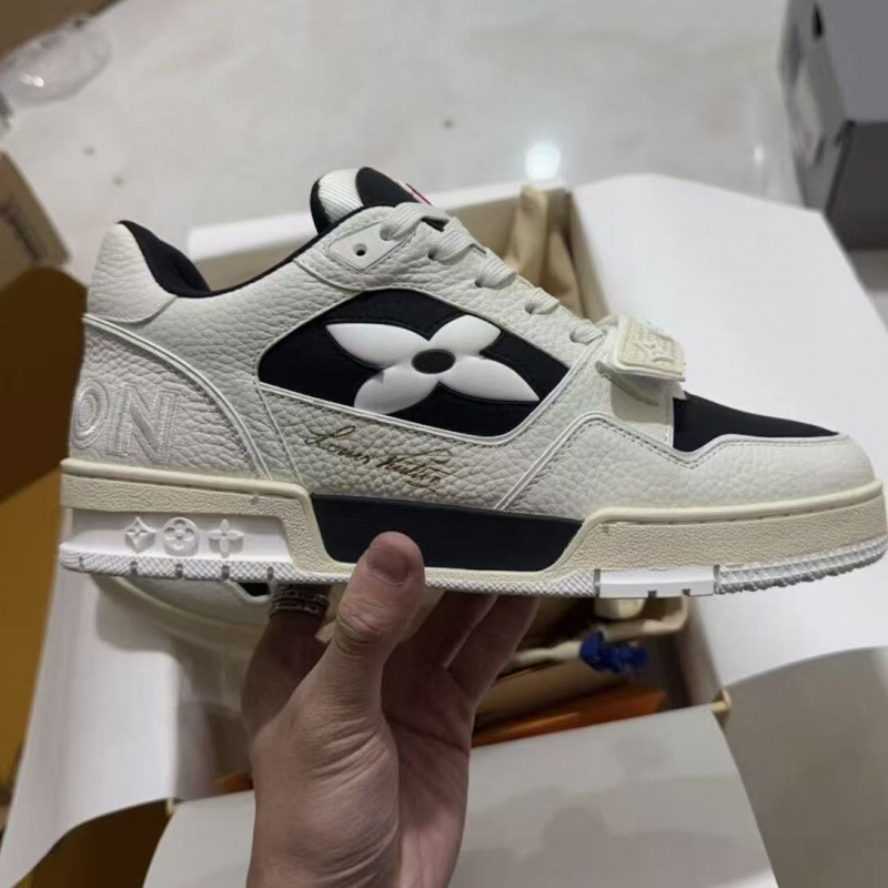Comercio exterior Putian puro cuero original entrenador de burro de goma vacía zapatos de skate gorda para hombres y mujeres de alto lujo zapatos deportivos casuales