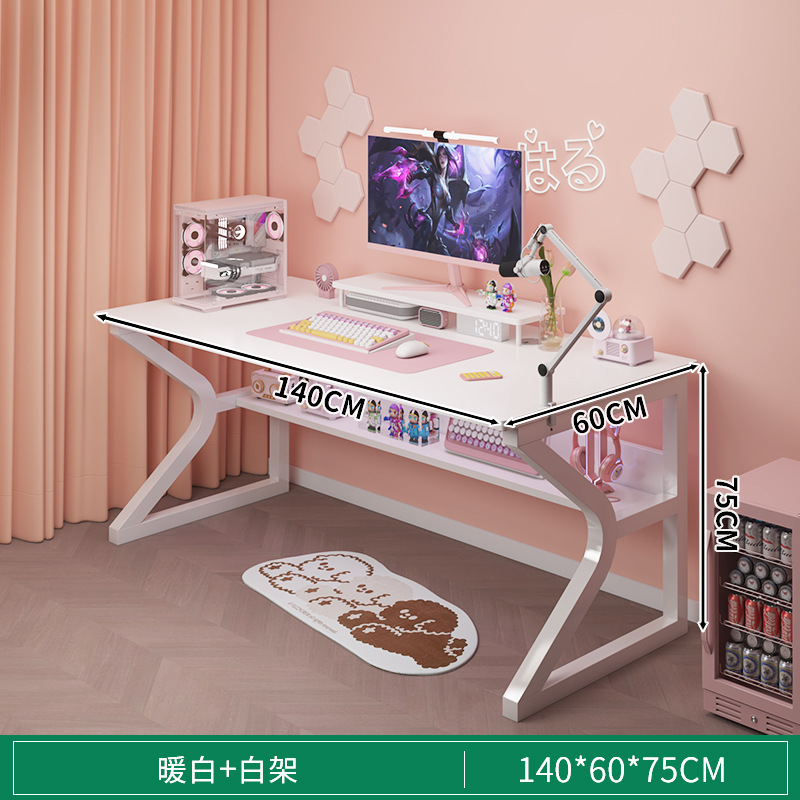 Escritorio de computadora blanca escritorio doméstico dormitorio de niñas escritorio de escritorio simple escritorio de escritorio