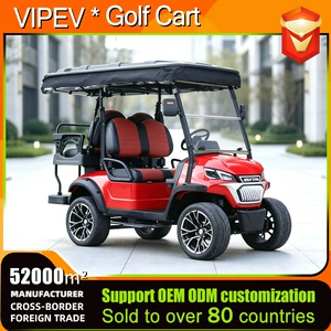 Off-road electric golf cart for scenic tours, resort sightseeing vehicle, 4-seater golf cart for golf courses