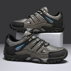 男鞋夏季戶外登山旅遊耐磨運動鞋網面透氣跑步鞋工作上班勞保潮鞋