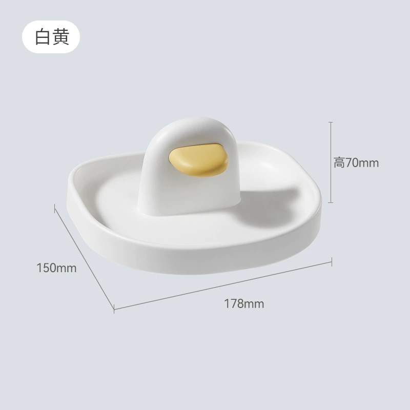 Cartoon duck kitchen lid rack countertop organizer board placing rack for chopping board spatula holder for home use