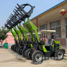 养殖场小型轮式抓草机 工地柴油四驱装载机 单缸25马力小铲车厂家