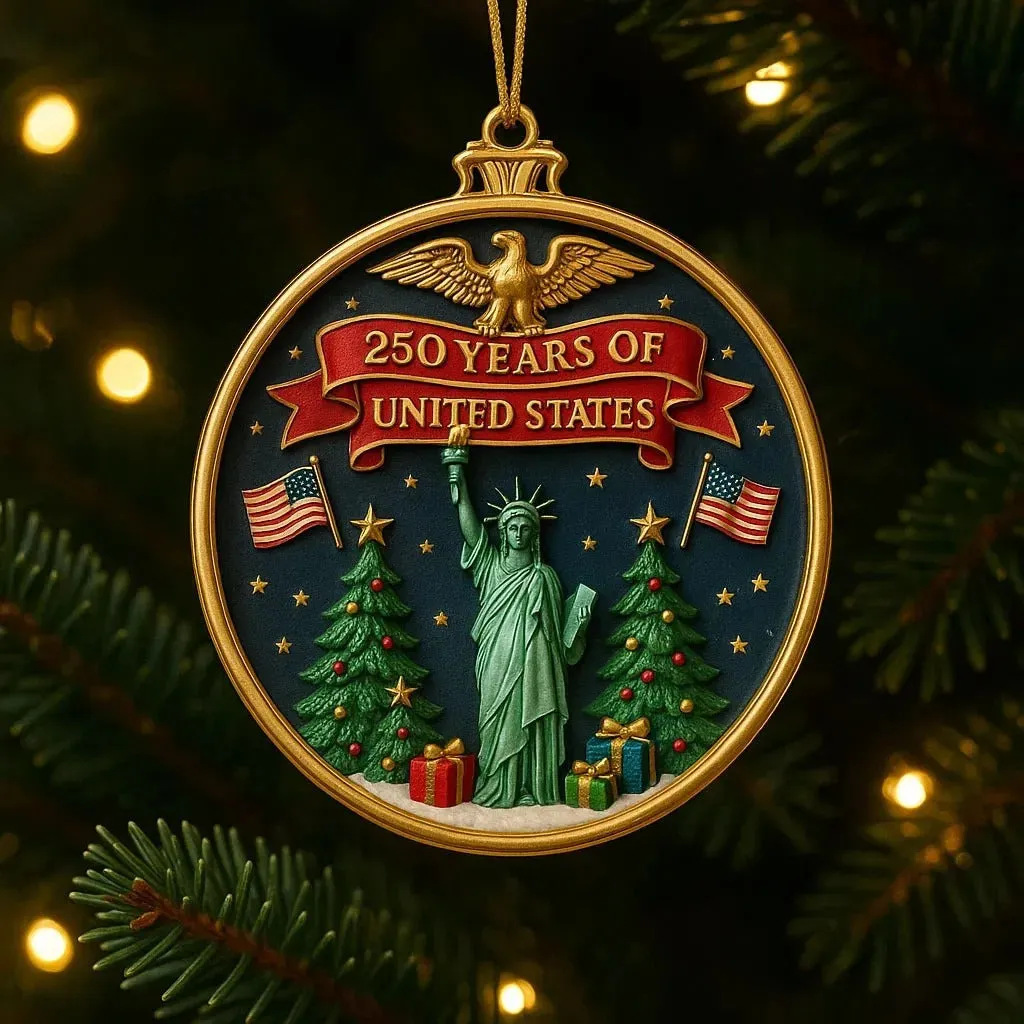 Nuevos productos transfronterizos Estados Unidos 250 aniversario Bell Ornament acrílico