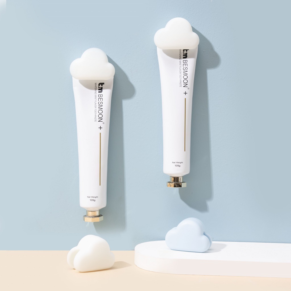 Cloud Toothpaste Holder No Drilling Wall Mounted Toothpaste Dispenser Bathroom Wall Storage Hook Facial Cleanser Holder