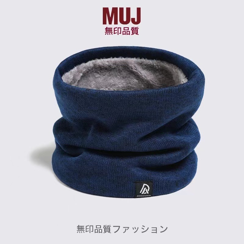 MUJ 기모 목 따뜻한 목 소매 스포츠 목 소매 한국 스타일 패션 승마 귀 보호자 목 겨울 올 매치 단순