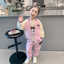 女童洛米棒球服套装秋装儿童韩版卡通运动宝宝洋气休闲春秋三件套