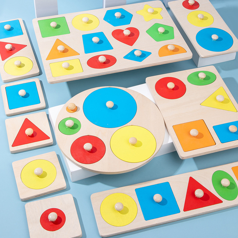 Tablero de clasificación de formas geométricas, juguetes de madera para niños y niñas, reconocimiento de colores, bloques educativos para la primera infancia. image 3