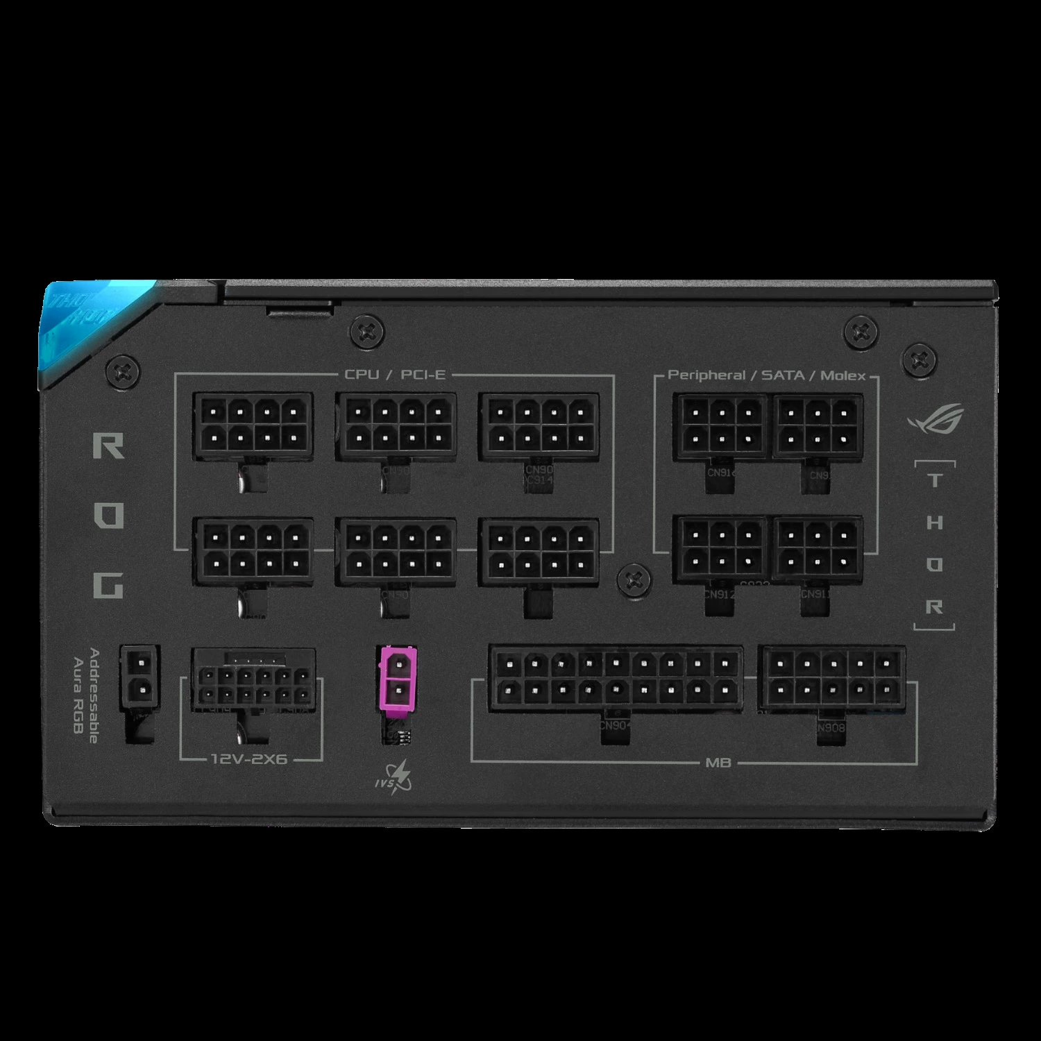 Подходящий для блока питания Asus ROG Thor 3-го поколения 1200W GaN титановый native ATX3.1 PCIE5.0