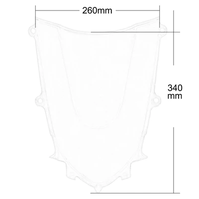 Motorcycle front windshield | for Yamaha Yzf R6