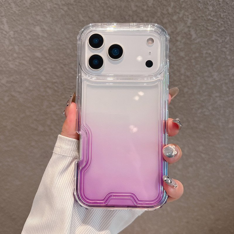 东南亚热卖适用于苹果iPhone17ProMax气囊防摔手机壳渐变色TPU|undefined